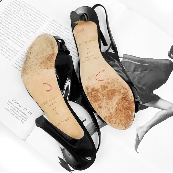 Kate spade black patent leather pumps - Picture 2 of 3